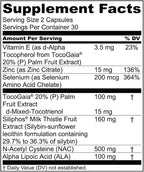 1MD Nutrition LiverMD - Liver Support Supplement | Siliphos Milk Thistle Extract & NAC - Supports Healthy Energy, Immunity & Overall Health - Liver Cleanse & Support | 60 Capsules