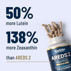 Doctor Formulated AREDS 2 Plus Eye Vitamins with Zeaxanthin Plus Lutein - Bilberry and Grape Seed Extract - Premium Eye Health Formula - 60 Eye Supplement Capsules of VisiVite Gold Plus