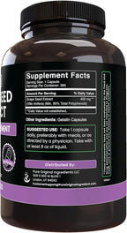 PURE ORIGINAL INGREDIENTS Grape Seed Extract (365 Capsules) No Magnesium Or Rice Fillers, Always Pure, Lab Verified