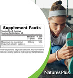 NaturesPlus KalmAssure Magnesium Bisglycinate - 180 Capsules - Supports Nerve & Muscle Relaxation - Formulated Without Magnesium Oxide - 60 Servings