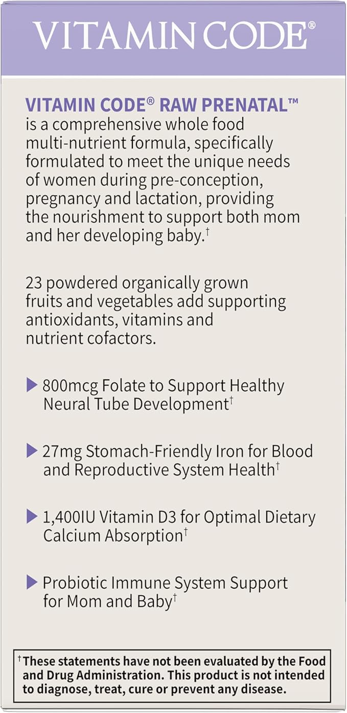 Garden of Life Vitamin Code®, RAW Prenatal™, 90 Vegetarian Capsules