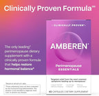 Amberen Perimenopause, Peri-Menopause Multi-Symptom Relief, Vitamin B, Vitamin E & Antioxidants Supplement, Clinically Shown to Help Support Hormone Balance, Hot Flashes & Night Sweats, 60 Count