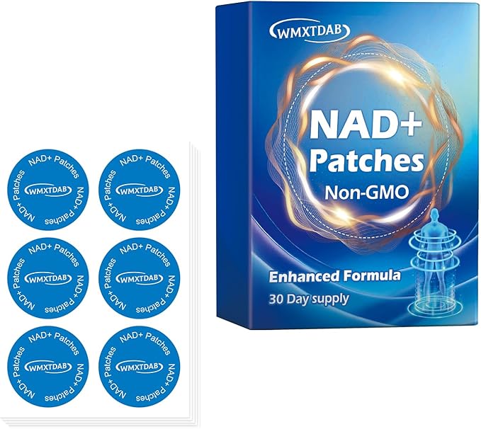 NAD+ Patches | Promote Daily Vitality & Healthy Aging | Support Cellular Energy & Metabolism | 8-Hour Timed Release (30)