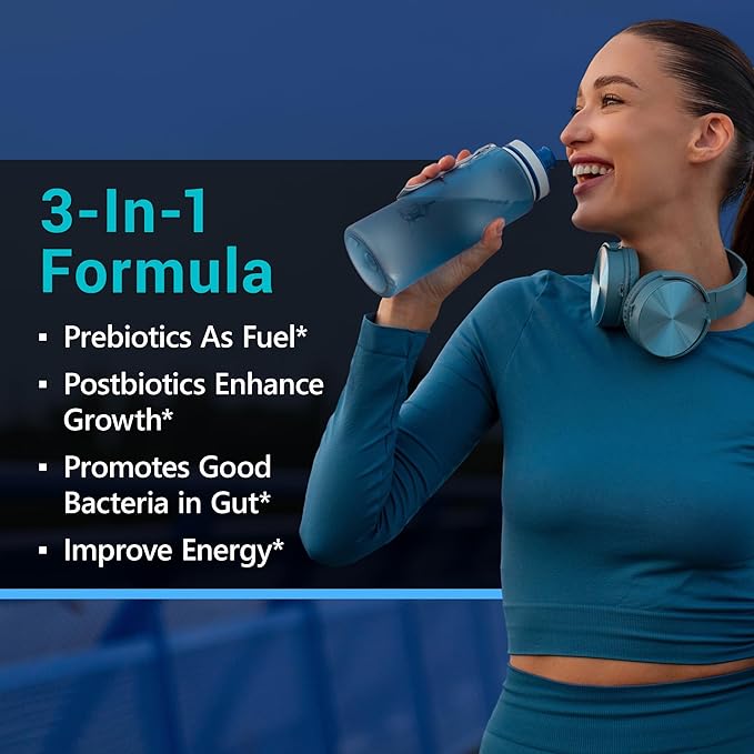 MyoActivo 60 Billion CFU Probiotic - Unique Tri-Blend w/ 8 Probiotic Strains, Prebiotics & Postbiotics - for Digestive & Immune Support - Delayed Release - Shelf Stable - Non-GMO, Gluten Free - 30 Ct