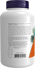 NOW Foods - Silica Complex Vegetarian 500 mg. - 180 Tablets