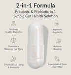 BIOptimizers Probiotic Breakthrough – Lactobacillus Plantarum OM Probiotics & Prebiotics Health Supplement for Gut, Digestive & Immune Support Probiotics for Women Men Elderly– 60 Vegan Capsules