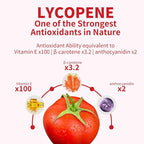 Lycopene Supplement for Men 100mg, Lycopene Capsule with 200mg Reishi Mushroom for Overall Health, 2 Month Supply, Non-GMO & Gluten Free, Vegan, 60 Rapid Release Capsules