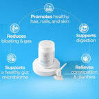 Happy Mammoth Complete Gut Repair Probiotic, Prebiotic, Fiber & Collagen Supplement for Gut Health, Digestion, Healthy Gut Microbiome, Reduces Constipation & Bloating 24 Servings, Vanilla Flavor