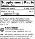 Earth's Splendor Selenium 200 mcg Supplement for Men & Women, Support Antioxidant Health and Immune System (100 Tablets, 3+ Month Supply)
