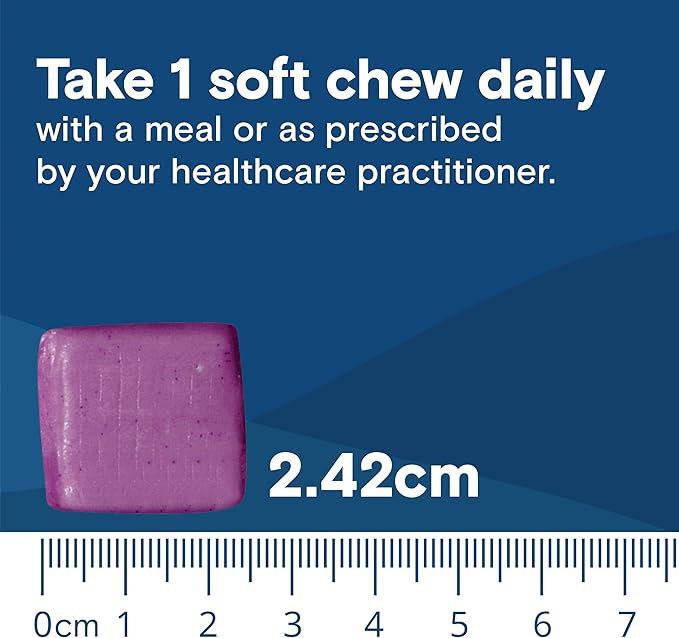 Bariatric Fusion Probiotic Soft Chews | Grape Flavor Chewy Bariatric Vitamin | 10 Billion CFU | Bacillus Coagulans | Support Digestive & Immune Health | 60 Count