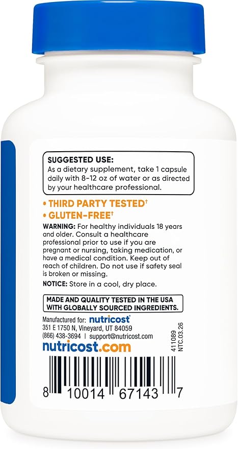 Nutricost Grapefruit Seed Extract 60 Capsules for 60 Servings Per Bottle - Gluten Free and GMO Free