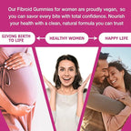 Natural Fibroid Gummies to Get Pregnant Fast for Women, Fertility Gummy Hormone Balance & Conception Support, Shrink Ovarian Cysts and Womb Detox Uterus Cleanse Candy, PCOS Vitamins Minerals