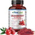 FineLand Cranberry Extract 60:1 — High Potency Cranberry Pills for UTI Support — 100 Vegan Capsules, 100-Day Supply, Non-GMO, Made in USA