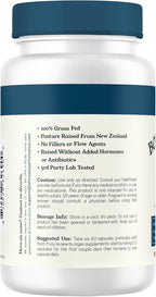 Left Coast Performance Grass Fed Beef Kidney Supplement –100% Grass Fed, Freeze Dried, Non-GMO, New Zealand Pasture Raised Beef Organ Supplement - DAO Enzyme and Histamine Support– 180 Capsules