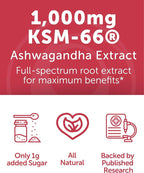 Lunakai USA Made KSM-66 Ashwagandha Gummies for Women & Men – Daily Vegan Supplement for Stress, Mood & Sleep Support, 60ct