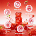 Alpha Lipoic Acid Gummies 400 MG, Chewable R Lipoic Acid Supplement for Antioxidant & Nervous System Support, Sugar Free, Vegan, Strawberry Flavor, 120 Count