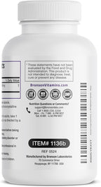Bronson Grape Seed Extract 400 mg - Antioxidant & Immune Support - Standardized Extract with 95% Proanthocyanidins- Non GMO, 180 Vegetarian Capsules