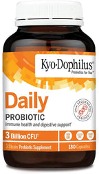 Kyo-Dophilus Daily Probiotic - Immune & Digestive Health Support* - Clinically Studied Friendly Trio Strains - Adult Probiotic Capsules - 180 Capsules (90 Servings)