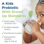 Designs for Health ProbioMed Kids Chewable Probiotic - 10b CFU Gut & Immune Support for Children - Lactobacillus, Bifidobacterium + Saccharomyces boulardii - Delicious Berry Flavor (30 Tablets)
