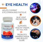 Bricker Labs Natural Lutein + Zeaxanthin Eye Supplement – Supports Eye, Brain, and Skin Health with Macular Carotenoids, Superior Bioavailability, AREDS2 Chosen Lutein Source – 60 Soft Gels