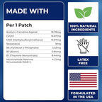 NAD Patches for Women & Men | NAD+ Patch for Energy & Healthy Aging | with CoQ10 & Nicotinamide | 30 Day Supply