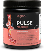 LEGION Pulse Pre Workout - All Natural Nitric Oxide Preworkout Drink to Boost Energy, Creatine Free, Naturally Sweetened, Beta Alanine, Citrulline, Alpha GPC (Blood Orange)