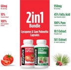 STAYALIVE Lycopene and Saw Palmetto Bundle with Cranberry and Pumpkin Seed Extract, 240 Vegan Pills, Non-GMO & Gluten Free Men's Health Supplement