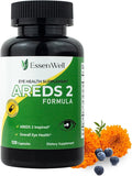 AREDS 2 120 Capsules + Multivitamin, Lutein and Zeaxanthin 20mg, 2-in-1 Eye Vitamin, Contains Vitamin C, D, E & Zinc