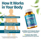1 Body Thyroid Support Supplement + 60 Billion Probiotics for Men & Women