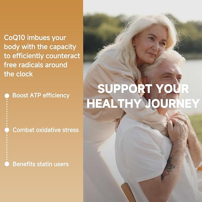 Ubiquinol CoQ10-200mg-Softgels with Vitamin E & Omega 3, High Absorption Coenzyme Q10 Support Heart Health & Energy-Production Powerful-Antioxidant, 120 Counts