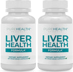 PUREHEALTH Research Liver Health – Liver Cleanse Detox & Repair Support Supplement- with Milk Thistle, Turmeric Powder, Dandelion, Artichoke, Beet Root, Ginger, L Cysteine HCL & More - 120 Capsules