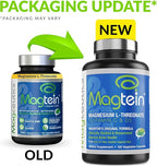 Magtein Magnesium L-Threonate to Improve Cognition, Focus, Memory, Sleep Quality and Brain Health with Small Caps - 120 Vegetable Capsules