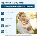 Wellements Organic Baby Probiotic Drops (0.25 Fl Oz) - Digestive & Immune Support for Infants - Toddler Probiotic Helps with Newborn+ Gut Health, Gas, Constipation & Colic Support - Preservative Free