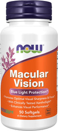 NOW Foods Supplements, Macular Vision Softgel, Eye Health, Eye Support, 50 Softgels