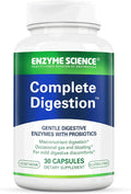 Enzyme Science Complete Digestion - Digestive enzymes for women and for men with probiotics - 3-in1 Gut Health Support for Digestion - Digestive health – Enzimas digestivas y probioticos - 30 Capsules
