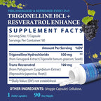 NMNH Strengthen Alternative with Trigonelline HCL 500mg & Resveratrol 100mg | NAD Supplement for Women & Men | Plant Extraction NAD+ Precursors for Energy Boost & Healthy Aging | 180 Capsules