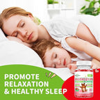 Magnesium Gummies for Kids - Magnesium Glycinate Gummies Supplement with L-Theanine, Vitamin B6, D3 for Kids & Adults Sleep, Calm, Relaxation, Brain, Bones, Sugar Free Strawberry 60ct