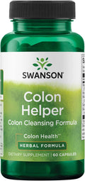 Swanson Colon Helper Herbal Digestive Supplement for Adults Seeking Healthy Eliminations with Goldenseal, Slippery Elm & Aloe (60 Capsules)