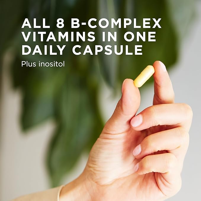 Solgar B-Complex "100", 100 Vegetable Capsules - Nervous System Support - Supports Energy Metabolism - Non-GMO, Vegan, Gluten Free, Dairy Free, Kosher - 100 Servings