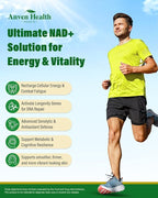 Liposomal NAD+ Resveratrol Supplement - NMN Alternative with Trans-Resveratrol, Quercetin & Fisetin - NAD Plus for Women and Men, Cellular Energy & Healthy Aging, Non-GMO | 180 Capsules