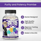 M3A Sleep Support - Magtein, Apigenin Melatonin with L-Theanine - 90 Capsules - 2 Pack - Premium 4-in-1 Non-Habit Forming Natural Sleep Aid - Restful Nights and Refreshing Mornings by Bored Nutrition
