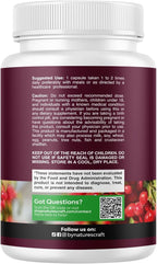Advanced Kidney Support Supplement - Kidney Cleanse Detox & Repair Cranberry Extract Capsules with Uva Ursi, Stinging Nettle & Astragalus for Kidney Health - Urinary Tract Health - 240 Count