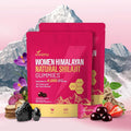 VivoNu Himalayan* Shilajit* Gummies with Ashwagandha* & Gokshura | 85+ Trace Minerals & Fulvic Acid | Organic, Micronutrient Supplement for Men & Women (Women 4000mg / 2 Bag)