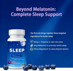 Sleep Gummies with Magnesium, Melatonin & L-Theanine | Sleep Support Supplement for Relaxation & Restful Nights | Helps Wind Down Before Bed, Wake Refreshed | Blueberry Pomegranate Flavor, 120 Count