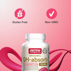 Jarrow Formulas QH-Absorb Ubiquinol 100mg - 60 Softgels - High Absorption & Active Antioxidant Form of Co-Q10 - Supports Mitochondrial Energy Production & Healthy Cardiovascular Function