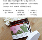 Kion Colostrum | Grass-Fed Bovine | Gut Health and Immune Support | 30 Servings