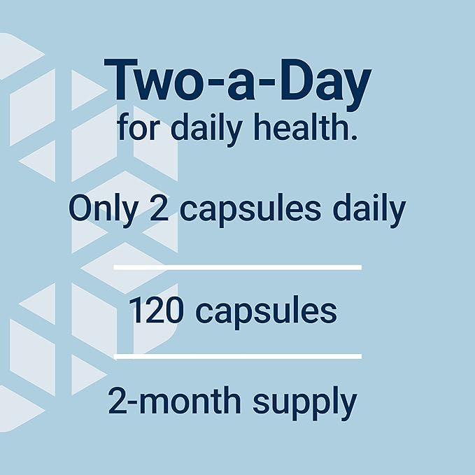 Life Extension Two-Per-Day Multivitamin, Vitamins B, C, D, zinc, Packed with Over 25 Vitamins, Minerals & extracts, Two-Month Supply, Non-GMO, Gluten-Free, 120 Capsules