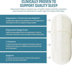 Magnesium Supplement - Magnesium Threonate, Chelated Magnesium Bisglycinate, L-Theanine & Apigenin - Rest Assist - Powerful Blend for Restful Nights - 120 Capsules