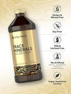 Carlyle Trace Minerals with Magnesium, Chloride, Sodium & Potassium | 16 fl oz | Vegetarian, Non-GMO, and Gluten Free | by Vital Trace