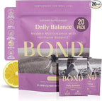 BOND Prenatal Vitamin Drink Mix for Women with Iron, Supports Hormone Balance, Folate & B12 for Energy & Calm Mood, Plant-Based Omega-3 for Cognitive Support, Magnesium, D3, B6, NAC, 20 Travel Packs
